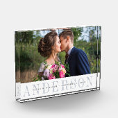 のパーソナライズされた結婚フォトブロック フォトブロック (左)