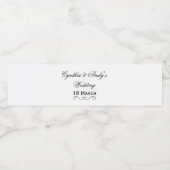 のパーソナライズされた結婚水瓶包み紙 ペットボトルラベル (シングルラベル)