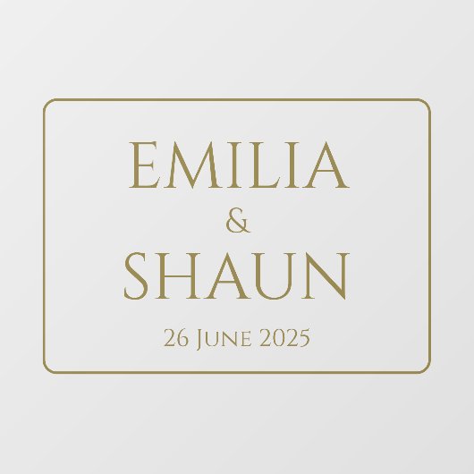 のパーソナライズされた結婚窓の貼り付け ウィンドウサイン (シート)