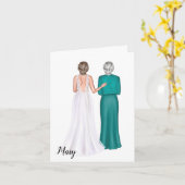 のパーソナライズされた義理の母のカード結婚 カード (黄色い花)