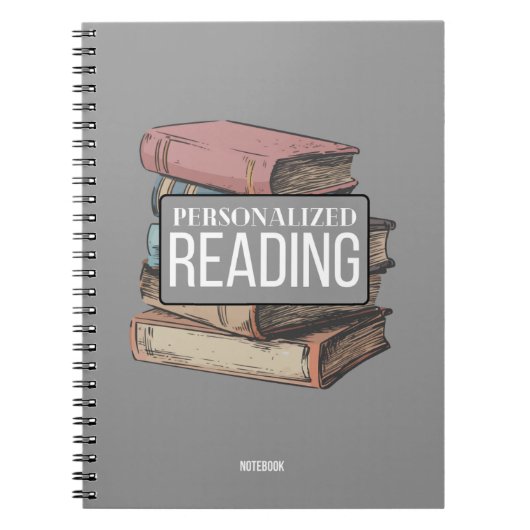 のパーソナライズされた読ノート ノートブック (正面)