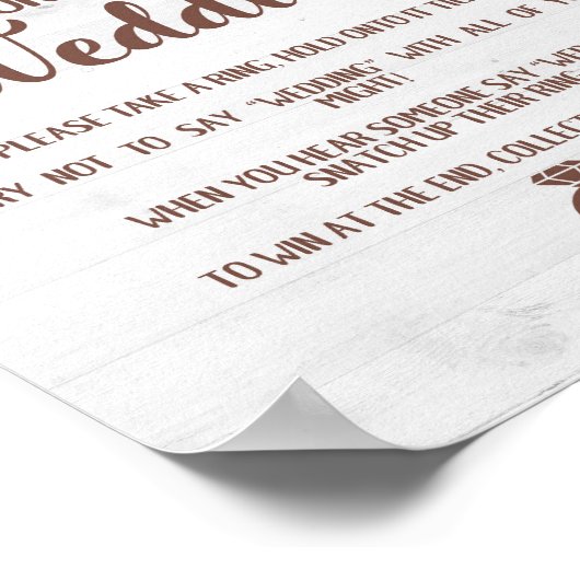 のヒマワリ結婚のブライダルシャワー ポスター (角)