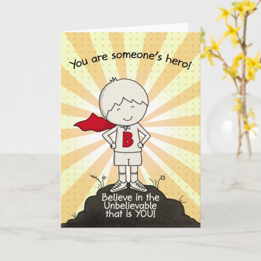 のヒーロー カード (黄色い花)