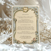 のビクトリアン結婚詳細・エンクロージャ・カード 招待状