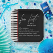 のピアノ結婚キーボードおもしろいの事実 ペーパープレート (パーティー)