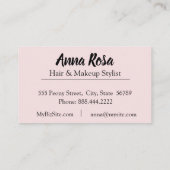 *~*のピンクのラベンダーのきらきら光るなダイヤモンドの抽象芸術 名刺 (裏面)