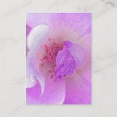 *~*のピンクのFuchiaのラベンダーのバイオレットのばら色の花のサロン 名刺 (正面)