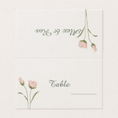 のピンクフローラテーブル結婚座席表 (外部フラット)