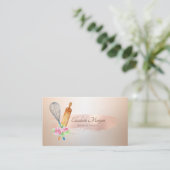 のピン転がウィスクバラ金ゴールドブラシストローク 名刺 (スタンド正面)