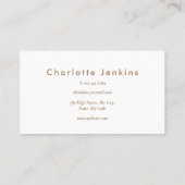 のピン転がベーカリーペストリーシェフマーブルスワーズ 名刺 (裏面)