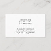 のピ転がンウィスク |ベーキング 名刺 (裏面)