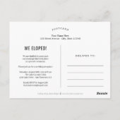 のファンキー書編集可能カラー結婚の展開 ポストカード (裏面)