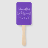 のファ結婚ン持ち持ち持ちことわざ紫 ハンドファン (裏面)