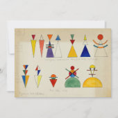 のフィギュア絵画バイワッシリー・カンディンスキー サンキューカード (正面)