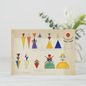 のフィギュア絵画バイワッシリー・カンディンスキー サンキューカード (スタンド正面)