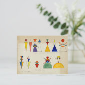 のフィギュア絵画バイワッシリー・カンディンスキー シーズンポストカード (スタンド正面)