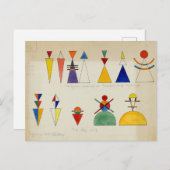 のフィギュア絵画バイワッシリー・カンディンスキー シーズンポストカード (正面/裏面)