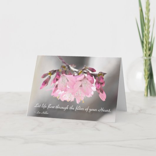 ...のフィルターを通して生命を流す カード (正面)