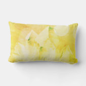 *~*のフェイクな水晶の淡黄色の黄色いニューエイジ ランバークッション (裏面)