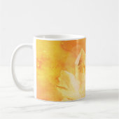 *~*のフェイクな淡黄色のクリスタル療法エネルギーチャクラ コーヒーマグカップ (左)