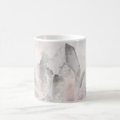 *~*のフェイクな紫色のクリスタル療法エネルギーチャクラ コーヒーマグカップ (中央)