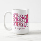 のフェスティバル感じコーヒー飲みマグカップ コーヒーマグカップ (左)