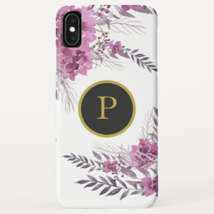*~*のフェミニンな花のマゼンタのアジサイの水彩画 iPhone XS MAXケース