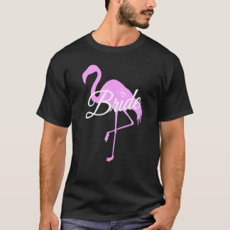のフラミ結婚ンゴ花嫁リングや輪 Tシャツ