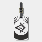 のフリーメーソン会員、石大工フリーメーソン ラゲッジタグ (正面縦)