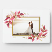 のフレーム結婚イーゼルはフレームのないフォトホルダーをバック フォトプラーク (正面)