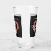 のフローラ結婚バラハートモノグラムの母 タンブラーグラス (左)