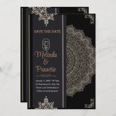 のフ結婚ラット招待状カード、サイズ： 5" x 7" 招待状 (正面/裏面)