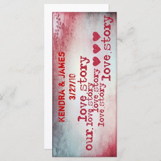 のブックマーク結婚がブックマークの愛の物語を好む (正面/裏面)