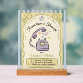 のブライダルシャワーに対する電結婚話メッセージ署名 アクリルサイン (ニュートラル)