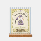 のブライダルシャワーに対する電結婚話メッセージ署名 アクリルサイン (正面)