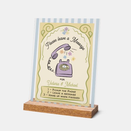 のブライダルシャワーに対する電結婚話メッセージ署名 アクリルサイン (傾斜)