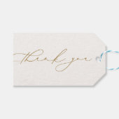 のブライダルシャワー結婚に感謝する緑 ギフトタグ (正面(横))