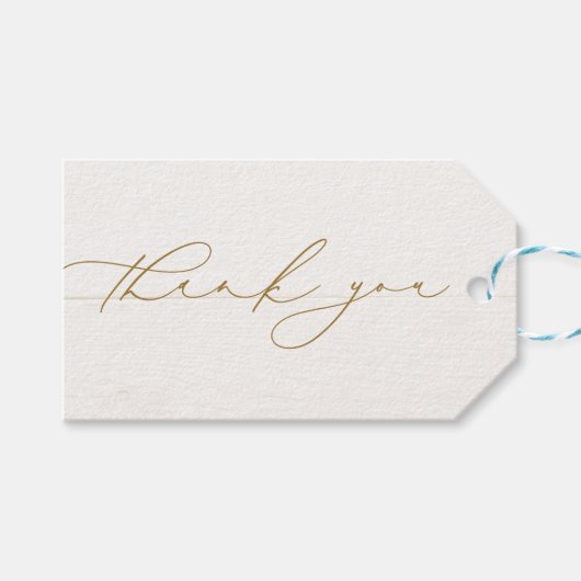 のブライダルシャワー結婚に感謝する緑 ギフトタグ (正面(横))