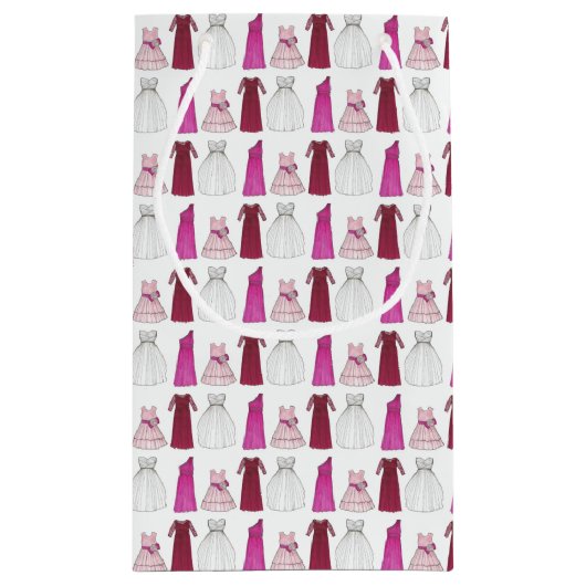 のブライダルパーティ結婚ガウンズブリデスメイドフローガール スモールペーパーバッグ (裏面)