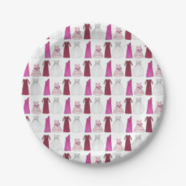 のブライダルパーティ結婚ガウンズブリデスメイドフローガール ペーパープレート