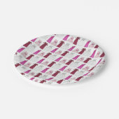 のブライダルパーティ結婚ガウンズブリデスメイドフローガール ペーパープレート (アングル)