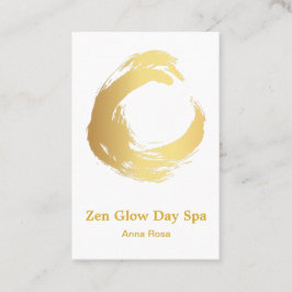 *~*のブラシの抽象芸術の霊気のスパの黙想の金ゴールド 名刺