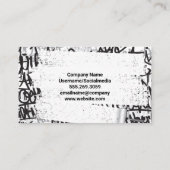 のブラシを転が使用した画家 | グラフィティブリック壁 名刺 (裏面)