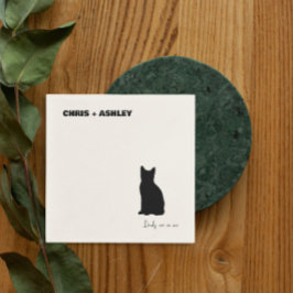 のブラックキャットペットキットカクテルナプキ結婚ン スタンダードカクテルナプキン