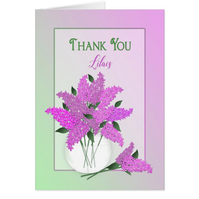 のブランク、つぼのライラック中ありがとう (正面)