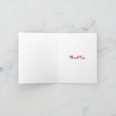 のブランク、オンドリありがとう サンキューカード (内部)