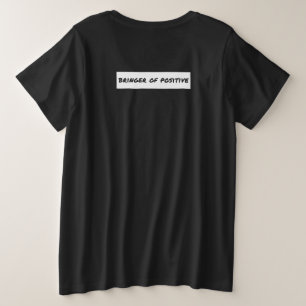 のブリンガー前向きやる気を起こさせる プラスサイズTシャツ