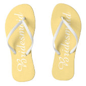 のブ結婚リーデスメイドトレンディーバターイエロー ビーチサンダル (ソール)
