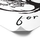 のプリントを謝生き延びらない ポスター (角)