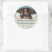 のベッド読レディーローン彼女の本 ラウンドシール (バッグ)